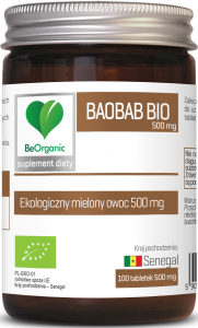 Baobab BIO, 500mg x 100 tabletek (Termin ważności 05.2022) 