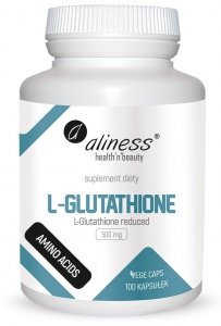 L-Glutathione reduced 500 mg x 100 Vege caps Aliness 