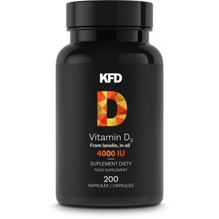 KFD Vitamin D3 4000 IU 200 kapsułek