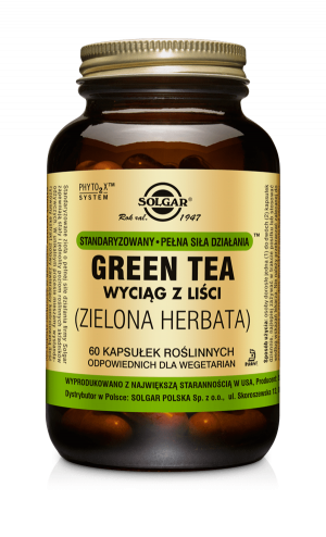 Solgar Green Tea (Zielona Herbata) wyciąg z liści