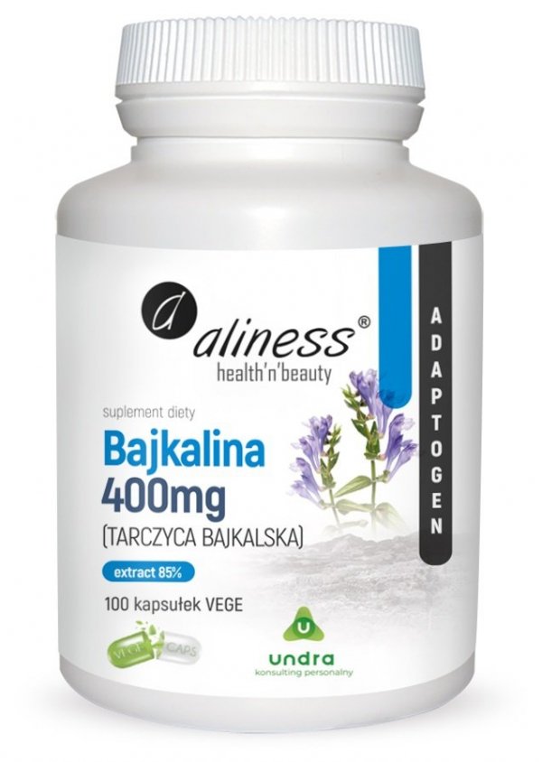 Bajkalina (Tarczyca bajkalska) Extract 85% 400 mg 