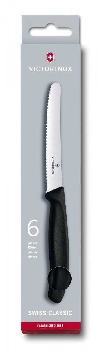 Zestaw 6 nóży uniwersalnych ząbkowanych 6.7833.6 Victorinox