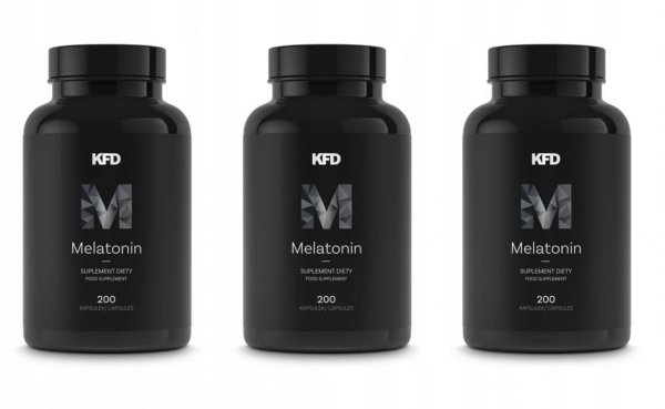 Zestaw 3x Melatonin KFD 200 kaps. Na Sen, Na Jet-Lag