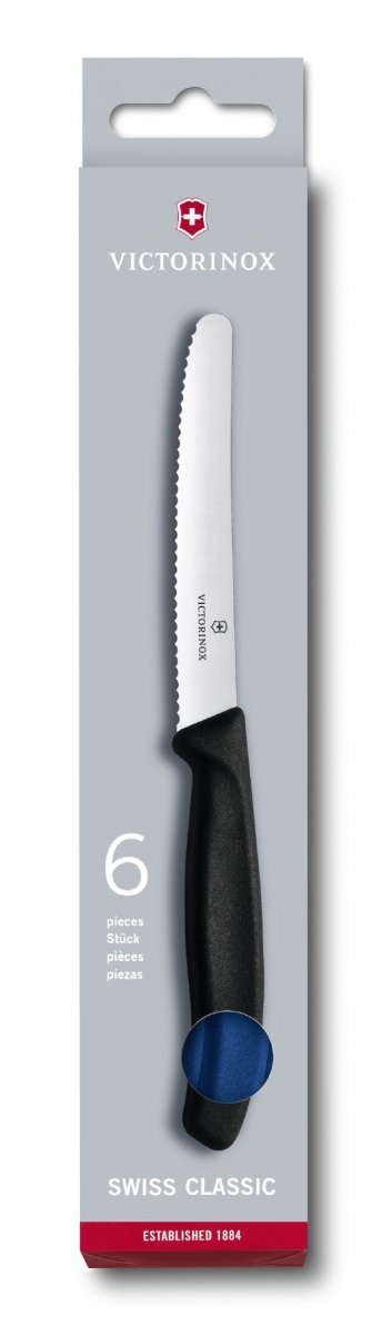Zestaw 6 nóży uniwersalnych ząbkowanych 6.7832.6 Victorinox