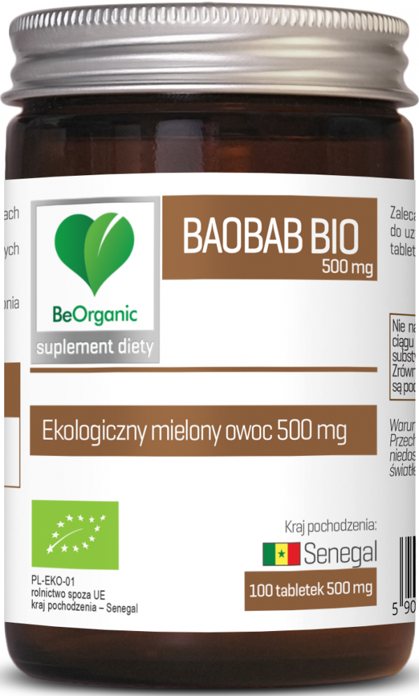 Baobab BIO, 500mg x 100 tabletek 