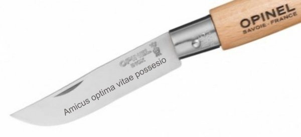 Opinel Nóż Colorama 06 Turquoise rzemień 002200