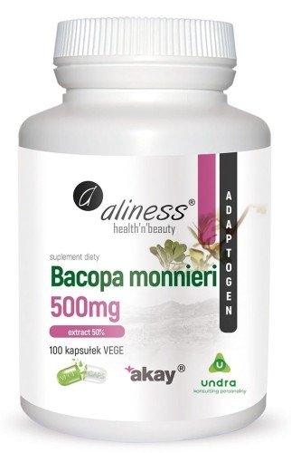 Aliness Bacopa Monnieri Extract 50% 500mg 100 Caps