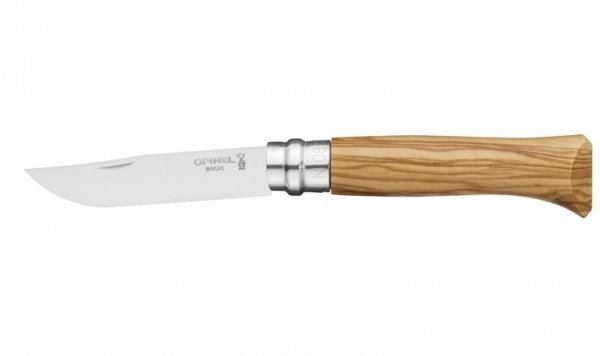 Nóż Składany Opinel No 08 z etui Lux Olivewood + Grawer Gratis