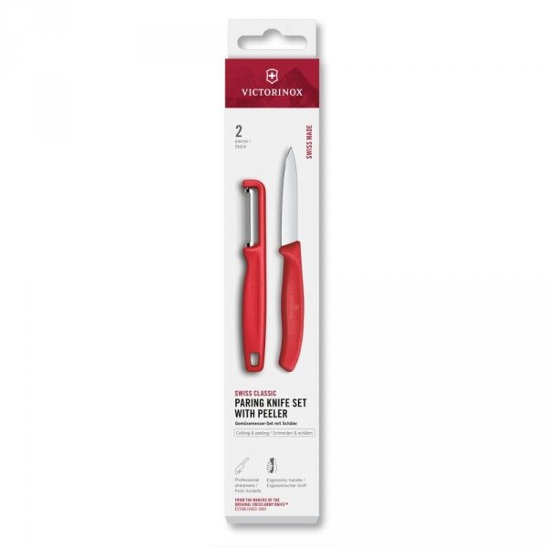 Zestaw Victorinox Nóż do Warzyw i Owoców 8 cm + Obieraczka - 6.7111.21C1
