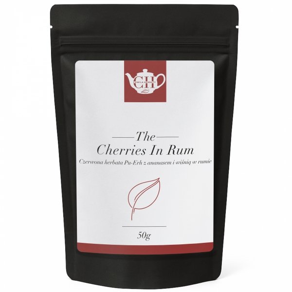 Czerwona herbata Pu-Erh z ananasem i wiśnią w rumie 50g
