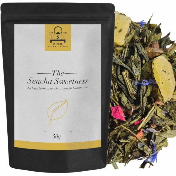Zielona herbata Sencha z mango i ananasem 50g - Herbata liściasta &quot;Sencha Sweetness&quot;