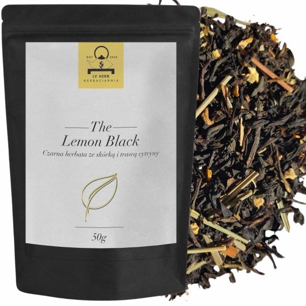 Herbata Czarna - Aromatyzowana - Lemon Black - Herbata Liściasta z Cytryną 50g