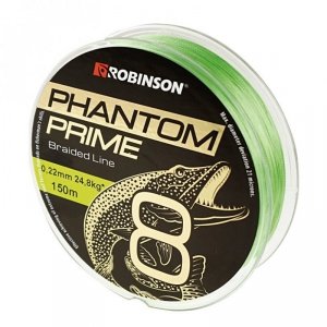 Plecionka Phantom Prime X8 0,12mm, 150m, jasnozielona