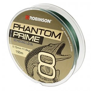 Plecionka Phantom Prime X8 0,10mm, 150m, ciemnozielona