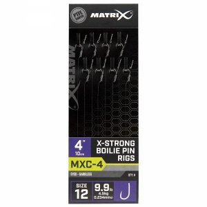 Przypony Matrix MXC-4 X-Strong Boilie Pin Rigs 4 10cm - 12