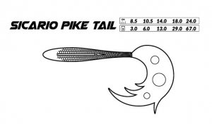 PRZYNĘTA - SICARIO PIKE TAIL 24cm/67g/Orange Perch- op.1szt.