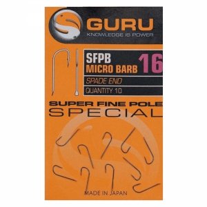Haczki Guru SFPB Micro Barb Spade End Super Fine Pole Special  - 16