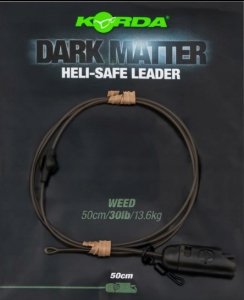 Zestaw helikopterowy Korda Dark Matter Leader Heli Safe Clear 40lb 50cm. KSZ76