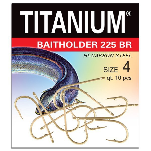 Haczyk Titanium BAITHOLDER 225BR (10 szt.), rozm. 4
