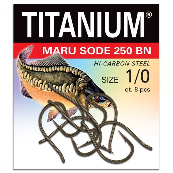 Haczyk Titanium MARU SODE 250BN (8 szt.), rozm. 1/0