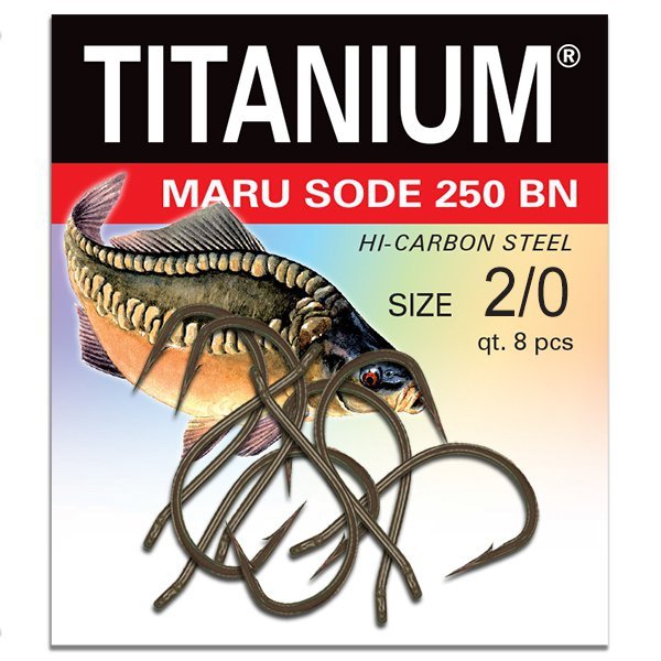Haczyk Titanium MARU SODE 250BN (8 szt.), rozm. 2/0
