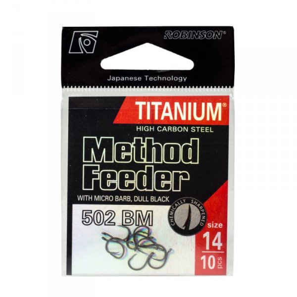 Haczyk Titanium Method Feeder 502 (10 szt.), rozm. 6
