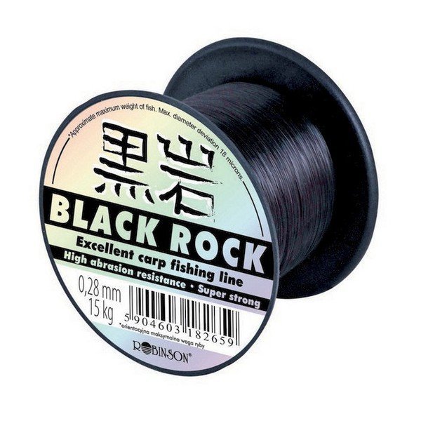 Żyłka Robinson Black Rock 0.400mm, 600m, czarna