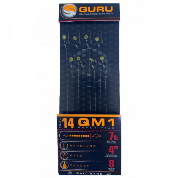 Przypony Guru Banded Hair Rigs QM1 10cm 0.17mm - 16