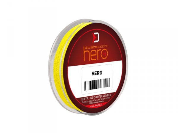 Delphin HERO 4 / fluo żółta 0,14mm 9,1kg   15m