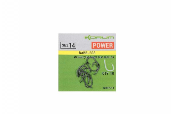 Haczyki Korum Xpert Power Barbless - rozmiar 16.