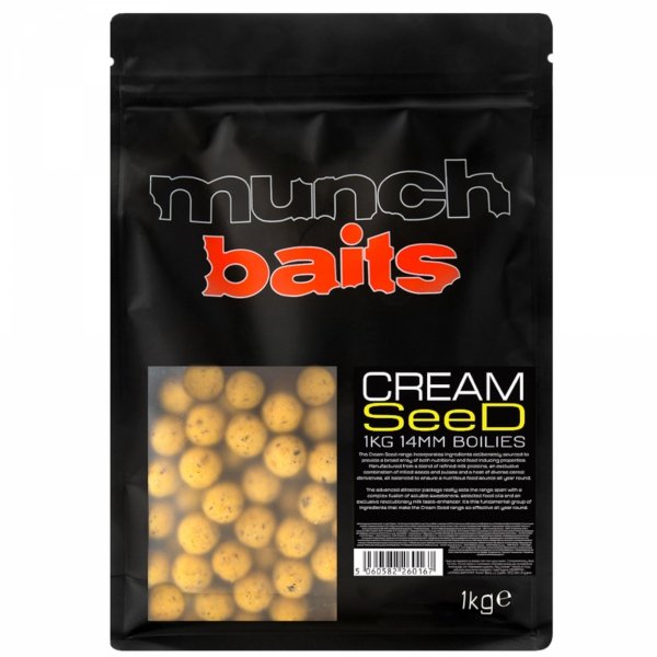 Kulki Zanętowe Munch Baits Cream Seed 1kg 14mm