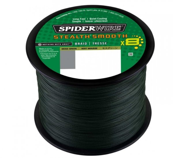 Plecionka Spiderwire Stealth Smooth 8 Moos Green 0.15mm 2000m