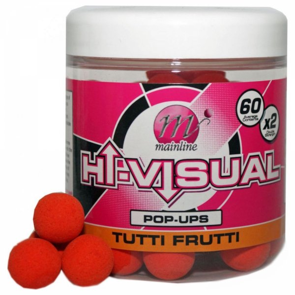 Kulki Mainline Hi-Visual Pop-Ups Tutti-Frutti 15mm 