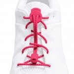 K1MERA Locklaces sznurówki (różowy neon/biały) - 70cm