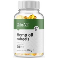 OstroVit Hemp oil softgels olej z nasion konopi - 90 kaps.