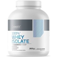 OstroVit 100% Whey Protein Isolate izolat serwatki (czekoladowe wafelki) - 1,8kg