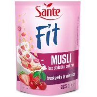 Sante Fit Musli płatki (truskawka, wiśnia) - 225g