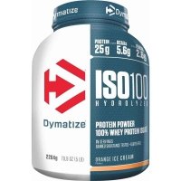 Dymatize ISO100 hydrolizat i izolat  białka serwatkowego (lody pomarańczowe) - 2,264kg