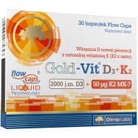Olimp Gold-Vit D3+K2 30 Flow Caps - 30 kaps.