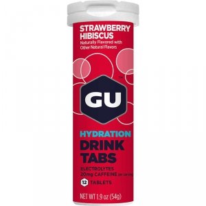 Gu Energy Hydration Drink Tabs tabletki z elektrolitami i kofeiną (truskawka hibiskus) - 12szt. 