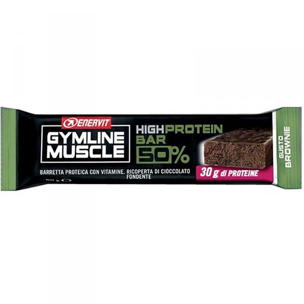 Enervit Gymline Muscle 50% baton białkowy (brownie) 60g