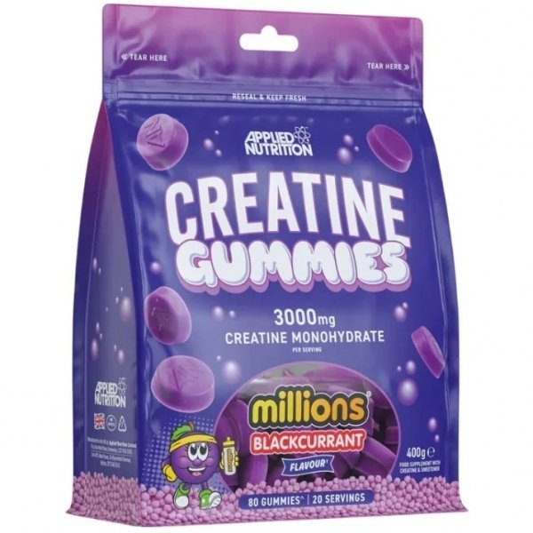 Applied Nutrition Creatine Gummies żelki z kreatyną (czarna porzeczka) - 400g 