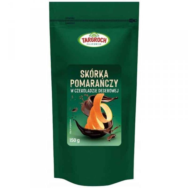 Targroch Skórka pomarańczy w czekoladzie deserowej - 150g