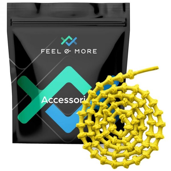 Feel and More Elastic Shoe Laces - żółty