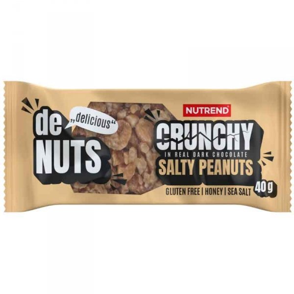Nutrend DeNuts Crunchy baton (słone orzeszki) - 40g