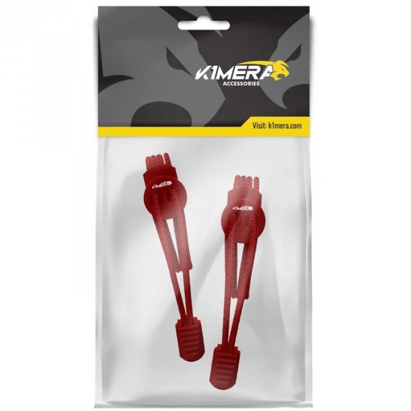 K1MERA Locklaces sznurówki (czerwony /czarny) - 70cm