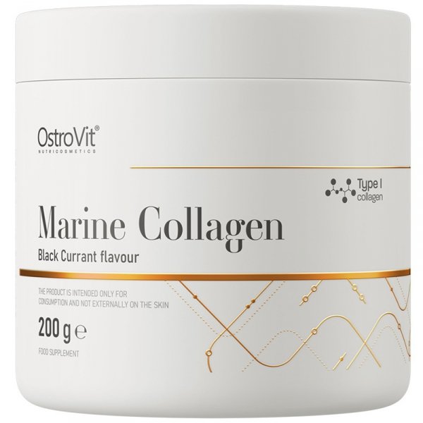 OstroVit Marine Collagen kolagen morski (czarna porzeczka) - 200g