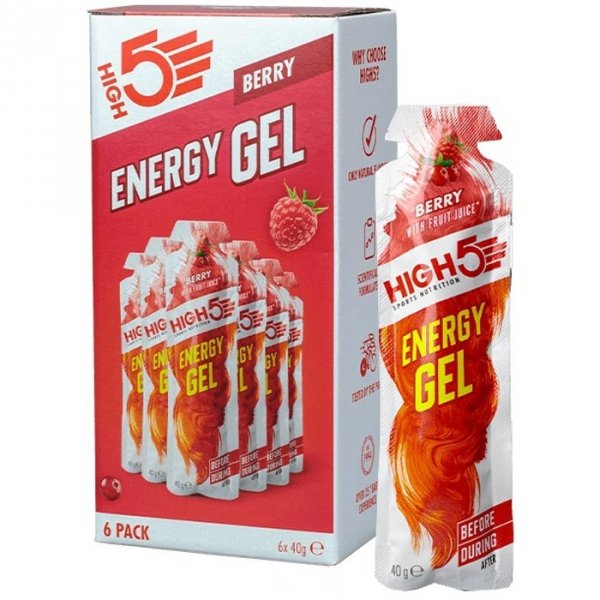 HIGH5 Energy Gel (berry)-  6-pak