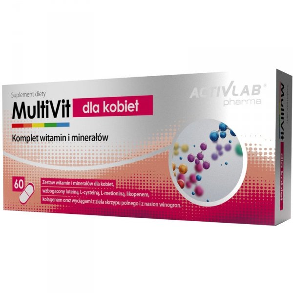 Activlab MultiVit witaminy i minerały dla kobiet - 60 kaps.