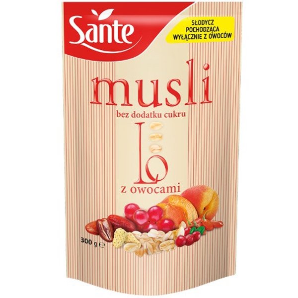 Sante Musli Lo bez cukru z owocami - 300g